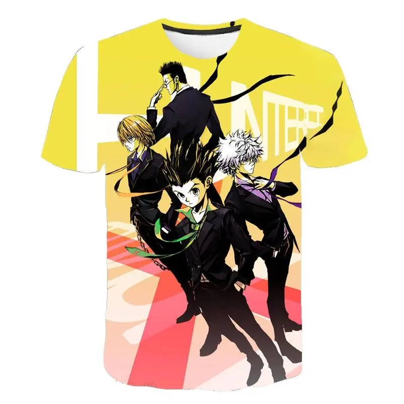 New Cartoon hunter x hunter 3D T Shirts Casual Men Women Children Fashion Streetwear Boy girl Kids Printed T-shirt Cool Tops Tee