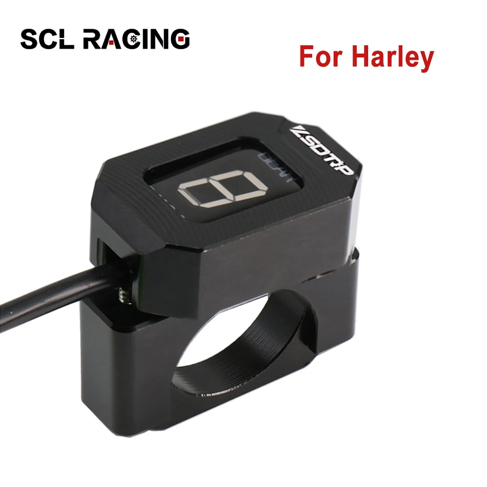 SCL Racing Motorcycle Gear Display Indicator Gear Position Display Gauge Shifter For Harley Davidson 1200 883 Moto Accessories