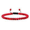 Adjustable 4mm Chakra Beads Bracelet Mini Natural Stone Agats Lava Tiger Eye Beaded Bracelets & Bangles Women Men Gift Jewelry