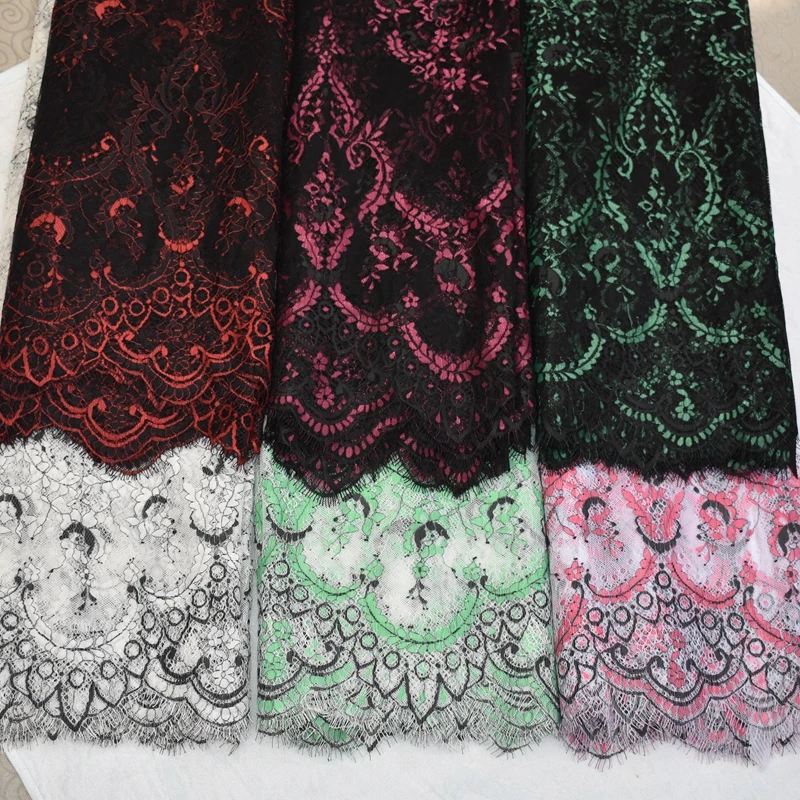 2022 NEW arrival eyelash french dress lace fabric elegant design!  chantilly lace European style lace