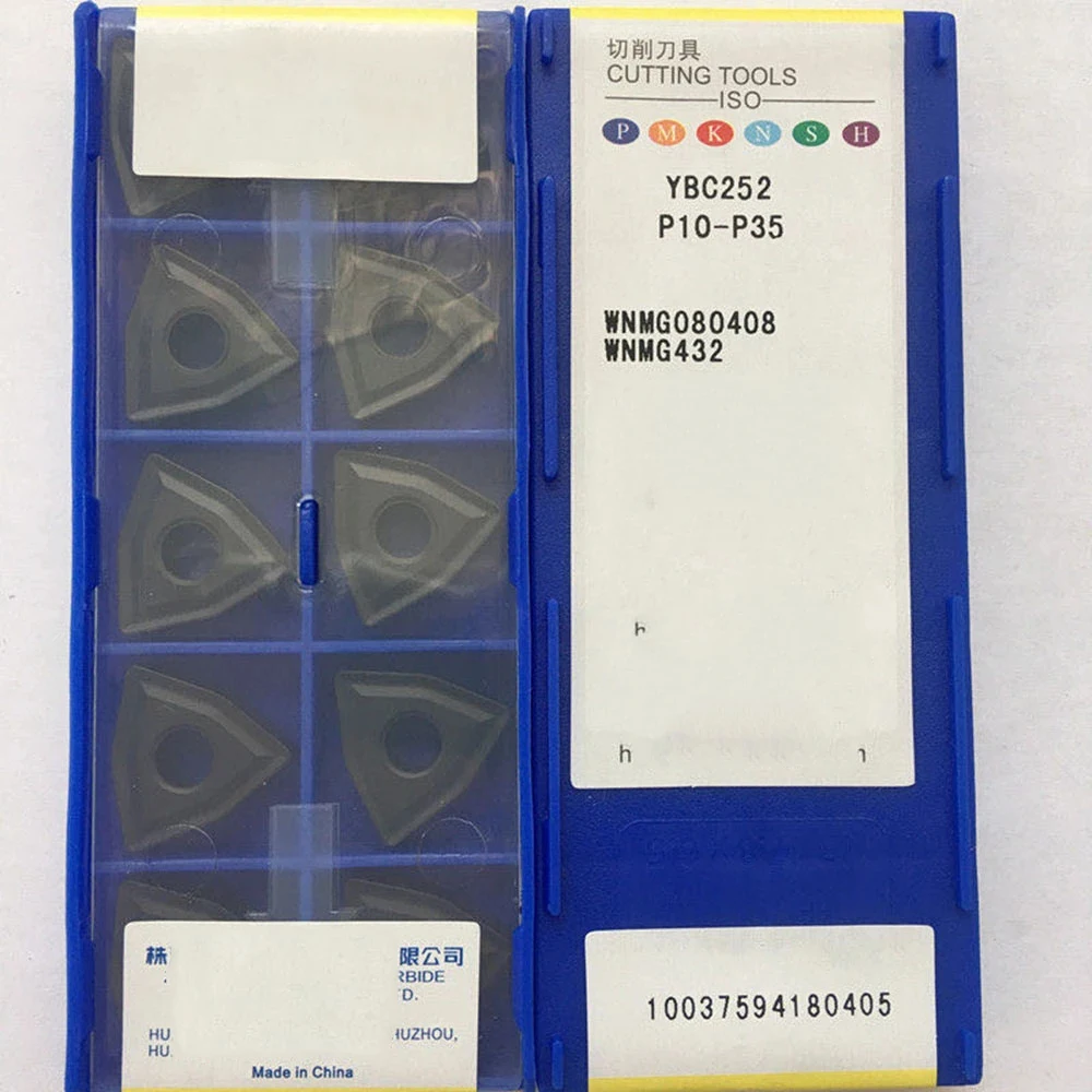 10PCS tool YBC251 tool WNNMG080412 utensile per tornitura esterna con lama in metallo duro originale
