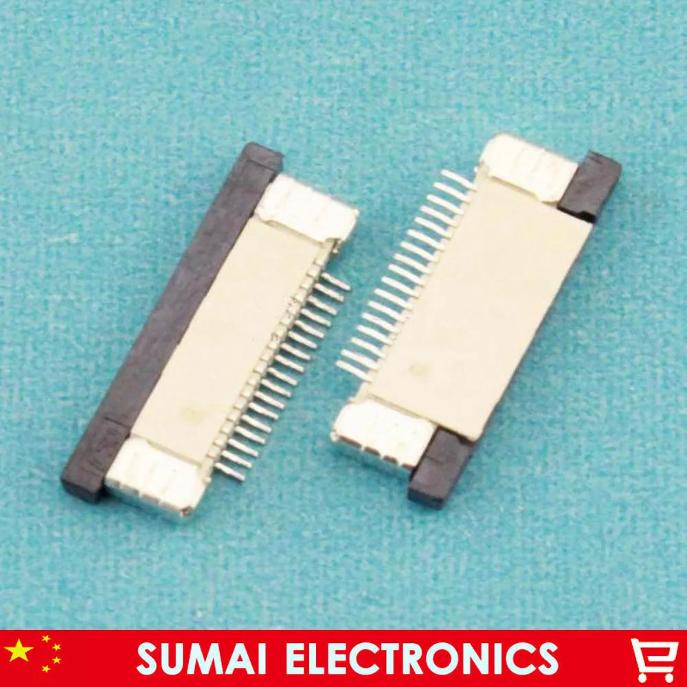 Sample, 17Pin FPC FFC Connector,17 Pin 0.5mm Flex Cable Socket for LCD Screen Interface.ROHS,17P