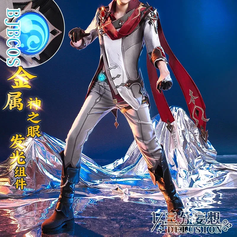 

Genshin Impact Tartaglia Dadaliya Game Suit Uniform Da Da Li Ya Cosplay Costume Halloween Party Outfit For Men 2021 NEW