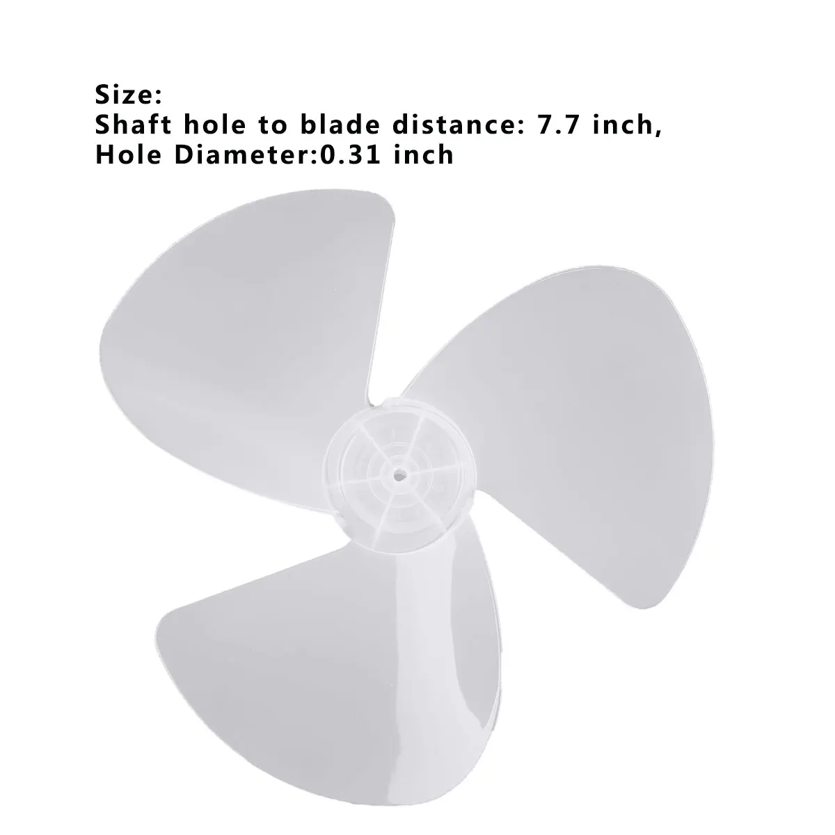 16 Inch Household Plastic Wind Fan Blade Three Leaves with Fan Nut Standing Pedestal Fan Table Fanner Accessories