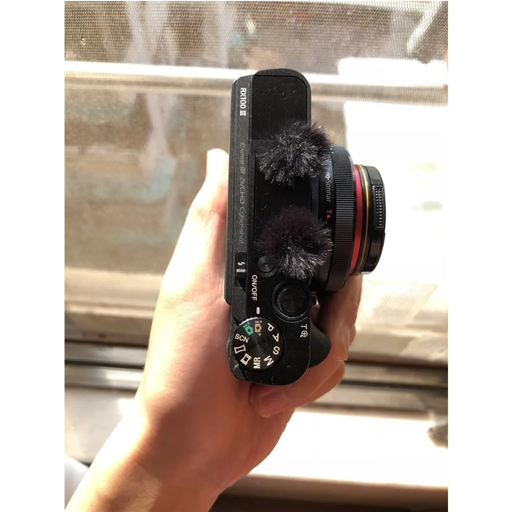 10PCS Kucing Mati Micromuff Asli Angin Saringan untuk SonyDSCRx100 RX100IV RX100M5wind Muff Mikrofon Cover untuk Seri Sony