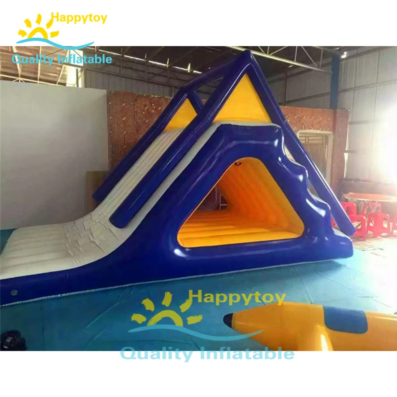 

Large Aqua Fun Park Amusement Water Floating Inflatable Triangle Slide