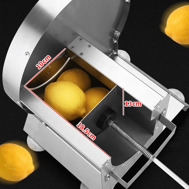 Komercyjna stal nierdzewna krajalnica do ziemniaków plasterki cytryny krojenia owoców sucha krajalnica do herbaty regulowana grubość ręcznych