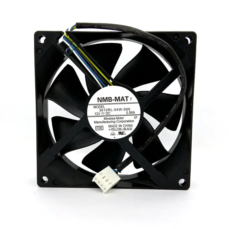 

New Original 3610RL-04W-S66 F0R 92x92x25MM 9CM DC12V 0.56A 4Lines PWM Computer Cooling Fan