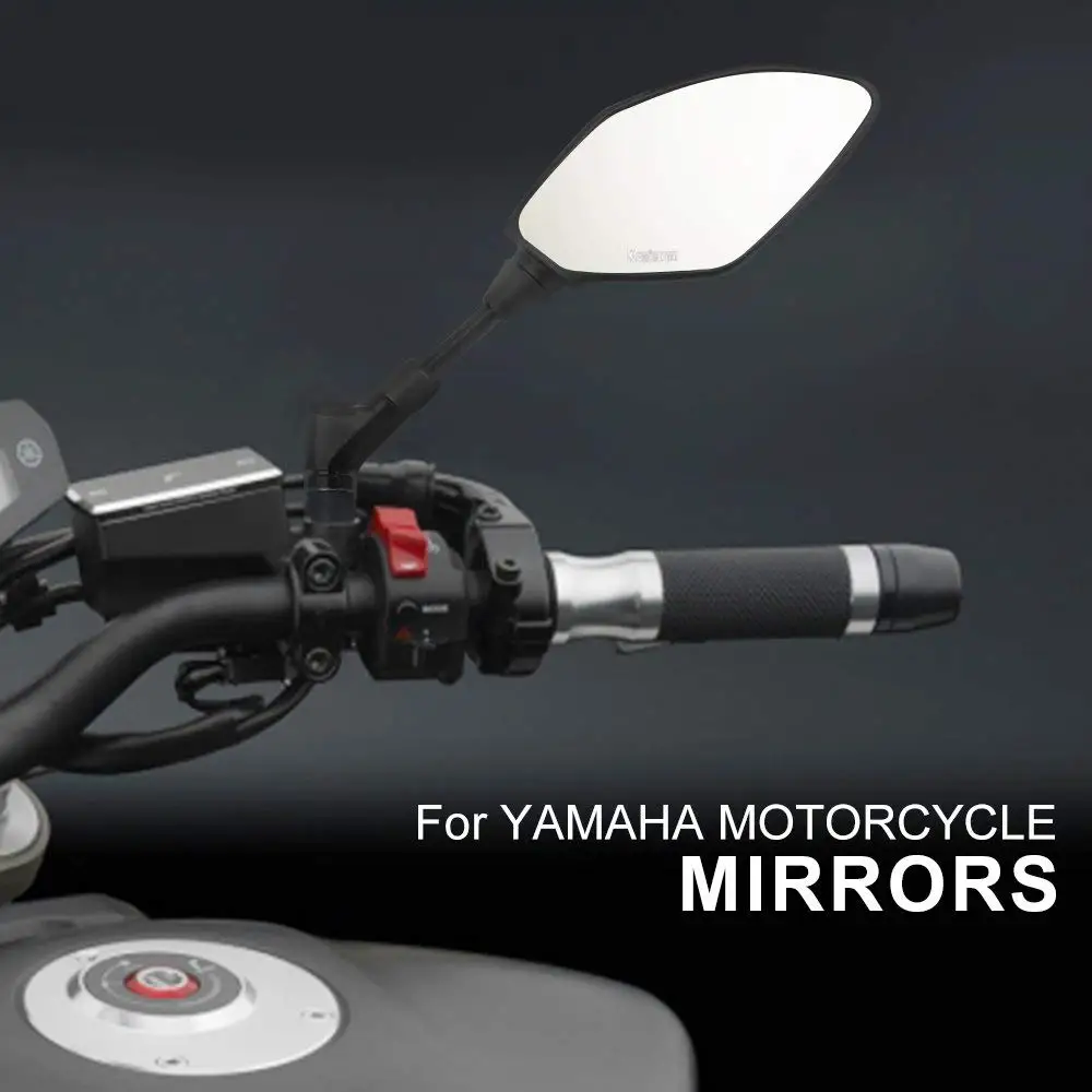 Universal Motorcycle Mirrors CNC Side Rearview Mirror For YAMAHA YS 250 XTZ 150 FZR 400 XSR 300 YZF-R125 etc.