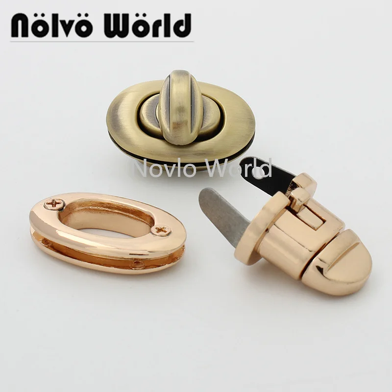 

Nolvo World 2-10 pieces 5 colors 32*19mm twist turn lock twist locks for bags fashion bag twist lock