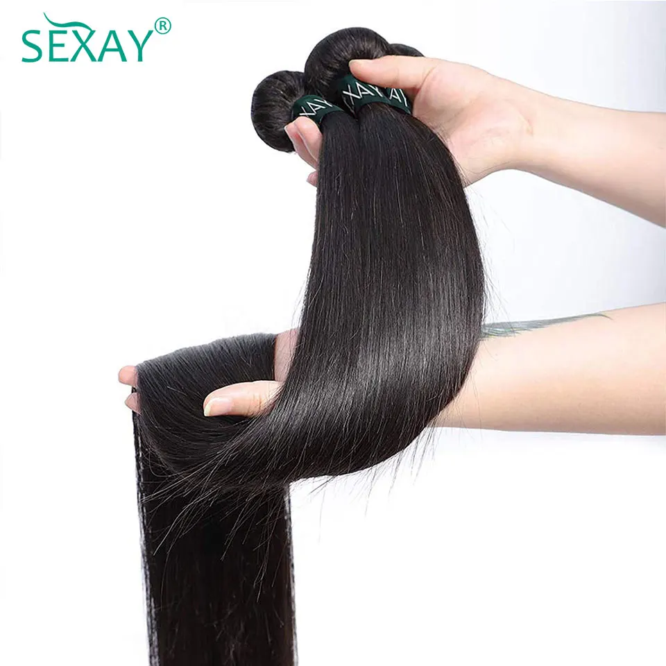 10-28 Inch Bone Straight Hair Single Bundle 10 A Natural Black Human Hair Can Be Dyed Remy Brazilian Human Hair Weave Extensions