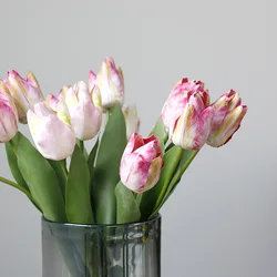 1pc Tulip Artificial Flower Real Touch Artificial Bouquet Fake Flower for Wedding Decoration Flowers Home Garen Decor