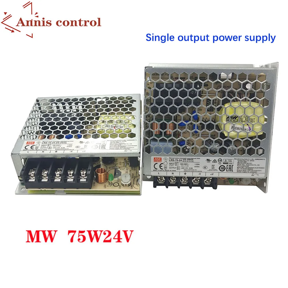 

MEANWELL LRS-75-24 5V12V15V36V48V1.6/2.1/3.2A5/6/ 14A DC LED Indicator Light Monitor NES 75Wsingle Output Switching Power SuppIy