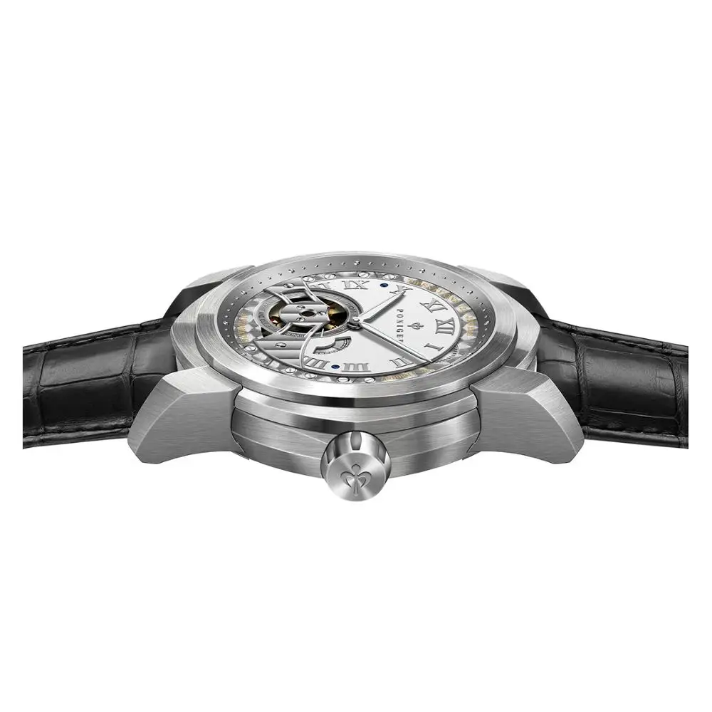 Reloj Automático PONIGER para hombre, relojes para hombre, relojes mecánicos de viento automático, reloj de pulsera resistente al agua hasta 50M, marca de lujo superior de zafiro