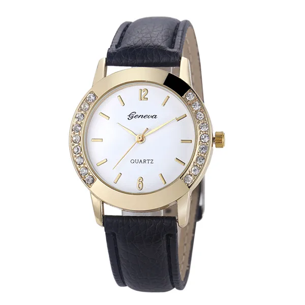 Geneva Fashion Women Watches Ladies Watches Leather Band Quartz Watches Montre Femme Reloj Mujer Elegante 2020 Clearance Sale