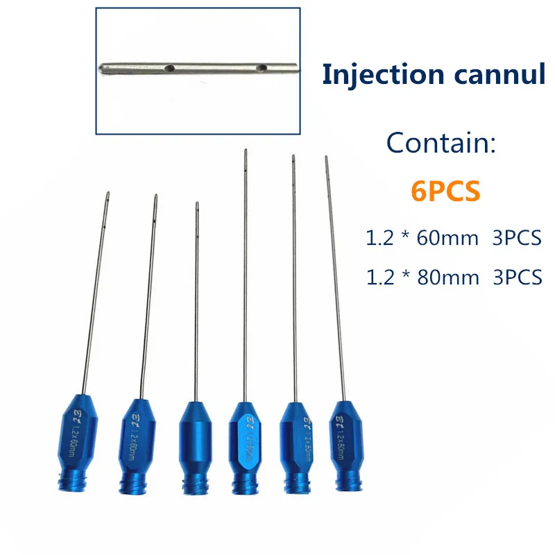 

Liposuction Cannula 6pcs Facial Liposuction Injection Needles Infiltration Cannulas