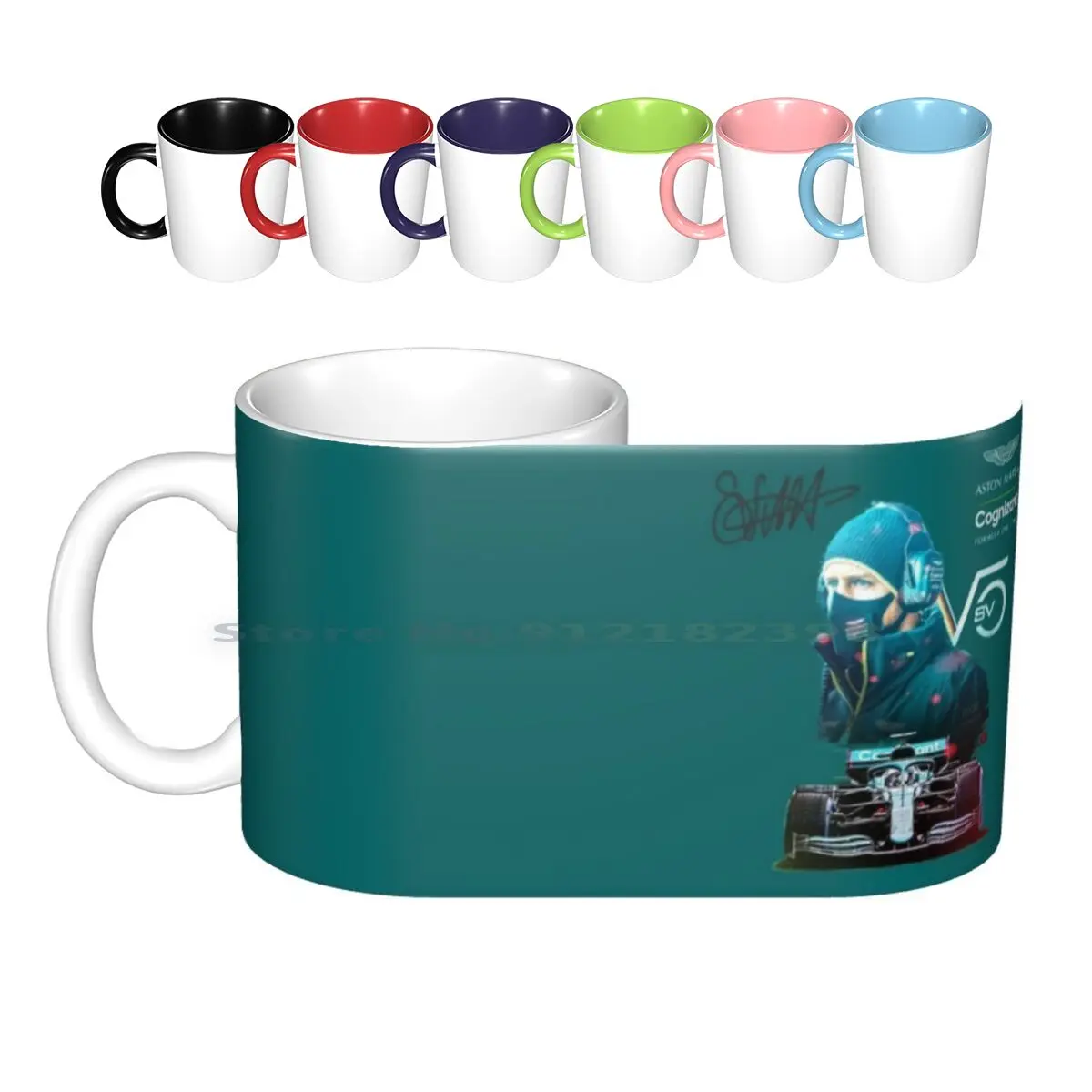 Grand Prix , F 1 2021 , 5 , Aston 2021 , Vettel Aston Ceramic Mugs Coffee Cups Milk Tea Mug F 1 Vettel Vettel Aston Vettel