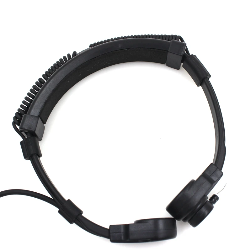 Auriculares telescópicos con micrófono de garganta ajustable para Motorola, Radio de 2 vías, PRO1150, PRO2150, CP040, GP68, GP88, GP300, GP2000