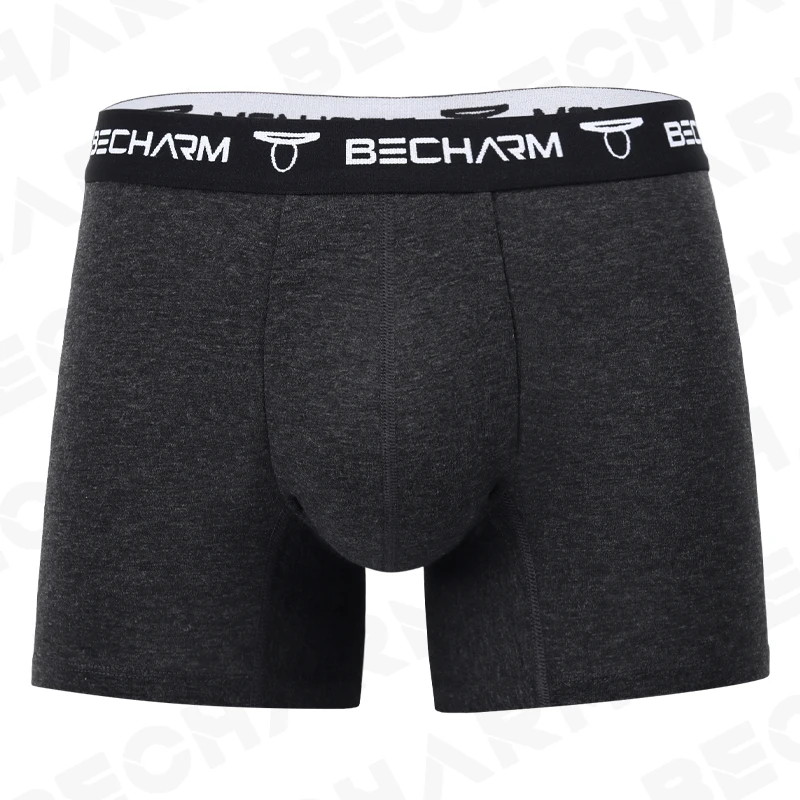 BeCharm Men\'s Underpants Boxers Shorts Printing Sexy Panties Male Briefs Set Boxer Men Cotton Plus Size Comfortable for Sports