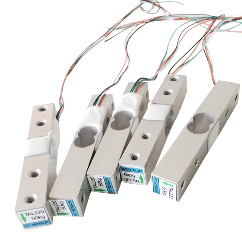 2pcs Free shipping  micro load cell beam weighing sensor 2kg 3kg 5kg 10kg 50kg TAL220