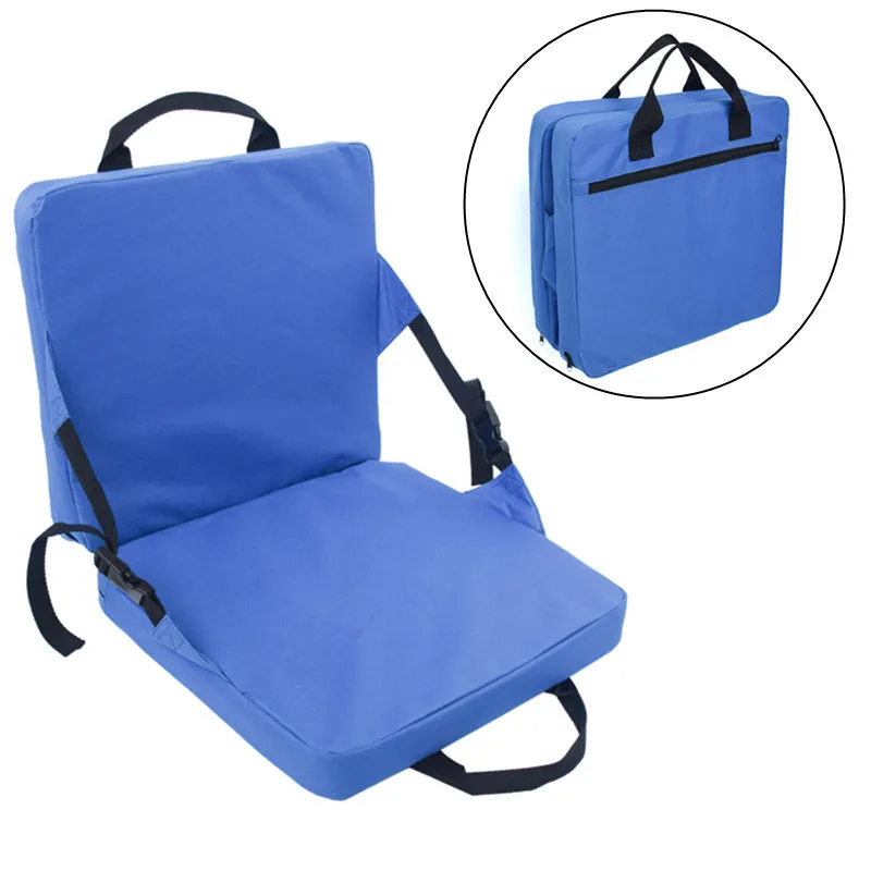 Outdoor Portable Camping Travel Folding Cushion Folding Chair with Backrest Beach Moisture-proof Thickened Cushion with Sponge