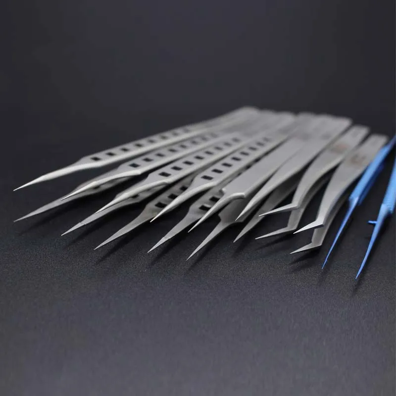 Titanium Alloy  Tweezers Professional Repair Fingerprint Fly Line Phone Motherboard Precise Antimagnetic Electronics Tweezers