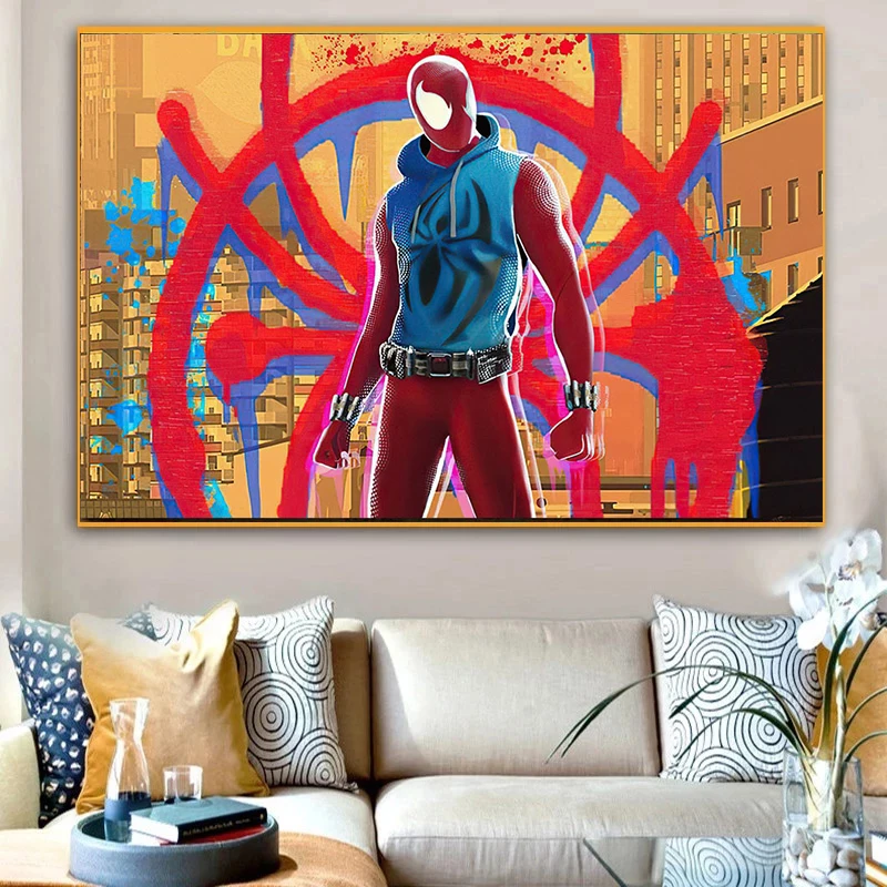 Scarlet Spider Appearance In Verse Movie Canvas Painting Wall Art Pictures for Living Room Poster and Print  Bedroom Home Decor