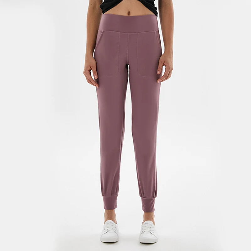 Pantaloni sportivi da donna Active Yoga Lounge con tasche pantaloni a vita alta da palestra pantaloni sportivi da allenamento pantaloni larghi da