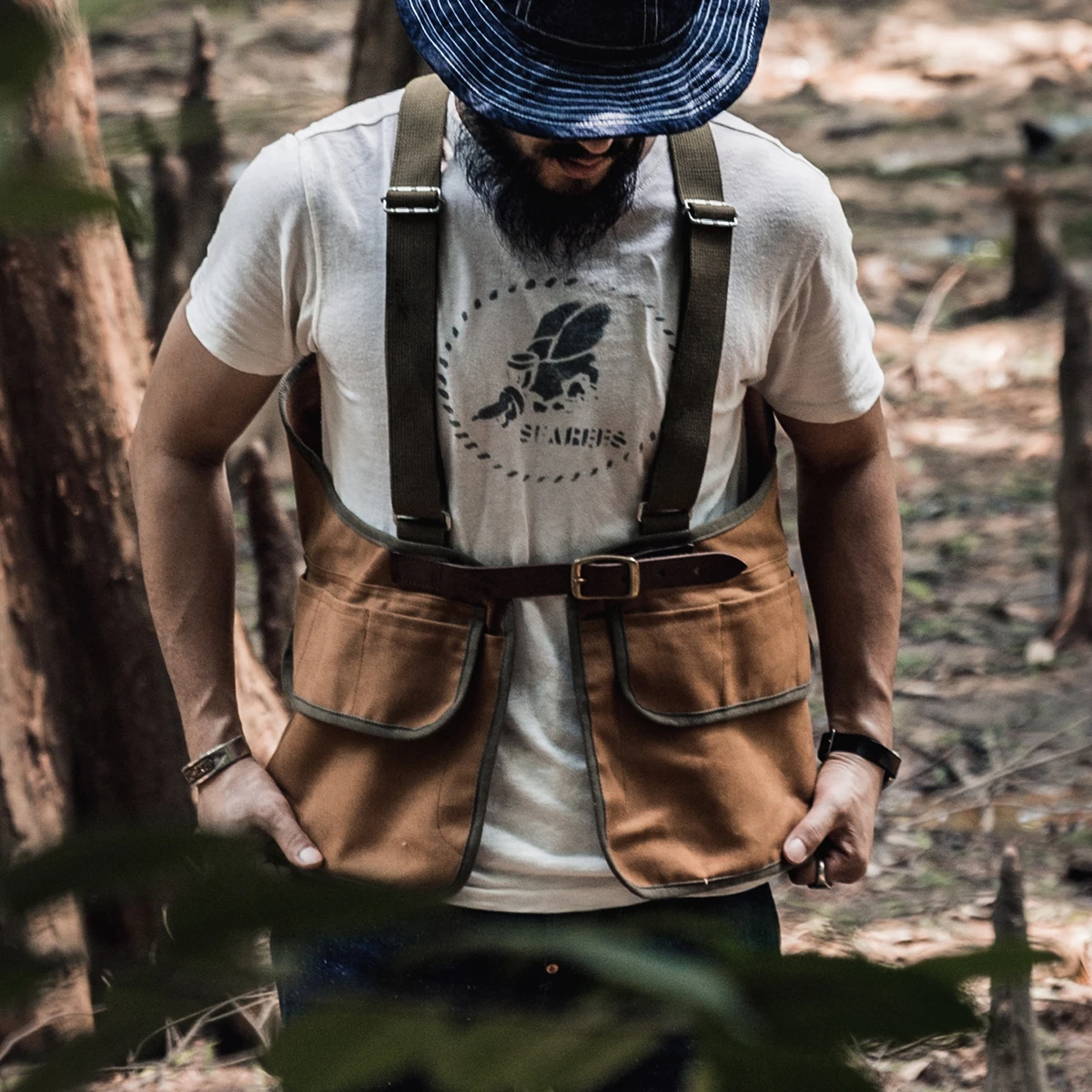 

Bronson Outdoor Duck Hunting Strap Vest Pack Rugged Canvas Men's Field Game Bag