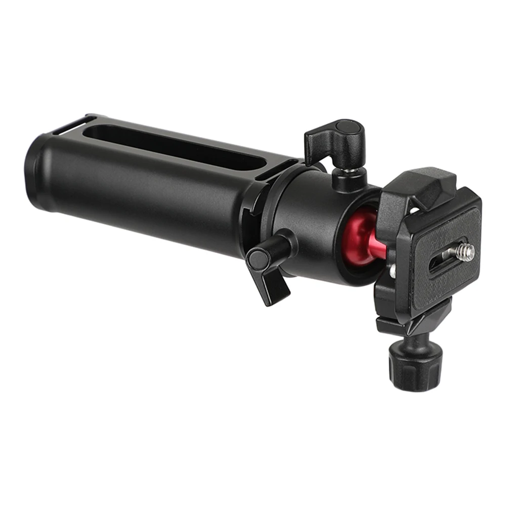 CAMVATE adattatore per testa a treppiede rotante a 360 ° impugnatura in alluminio piastra di base a sgancio rapido vite di montaggio da 1/4 "per treppiede/Minipod