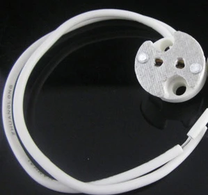 Mr16 Lamp Holder Ceramic Socket Base With Hight quality Silicon Cable for LED and halogen lamps