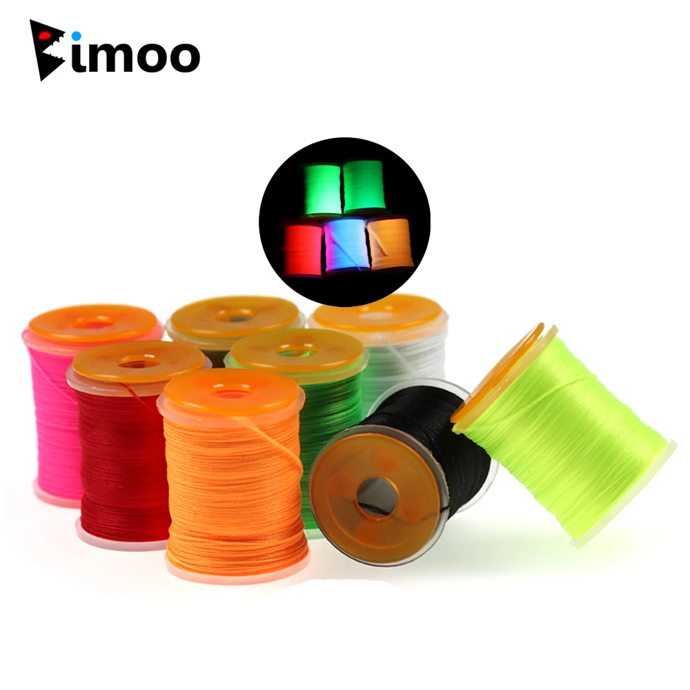 Bimoo 8 Spools 200D Mix Fly Tying Thread Floss For Tying 10~2/0# Nymphs Streamers Bass Trout Fishing Lures Fly Tying Material