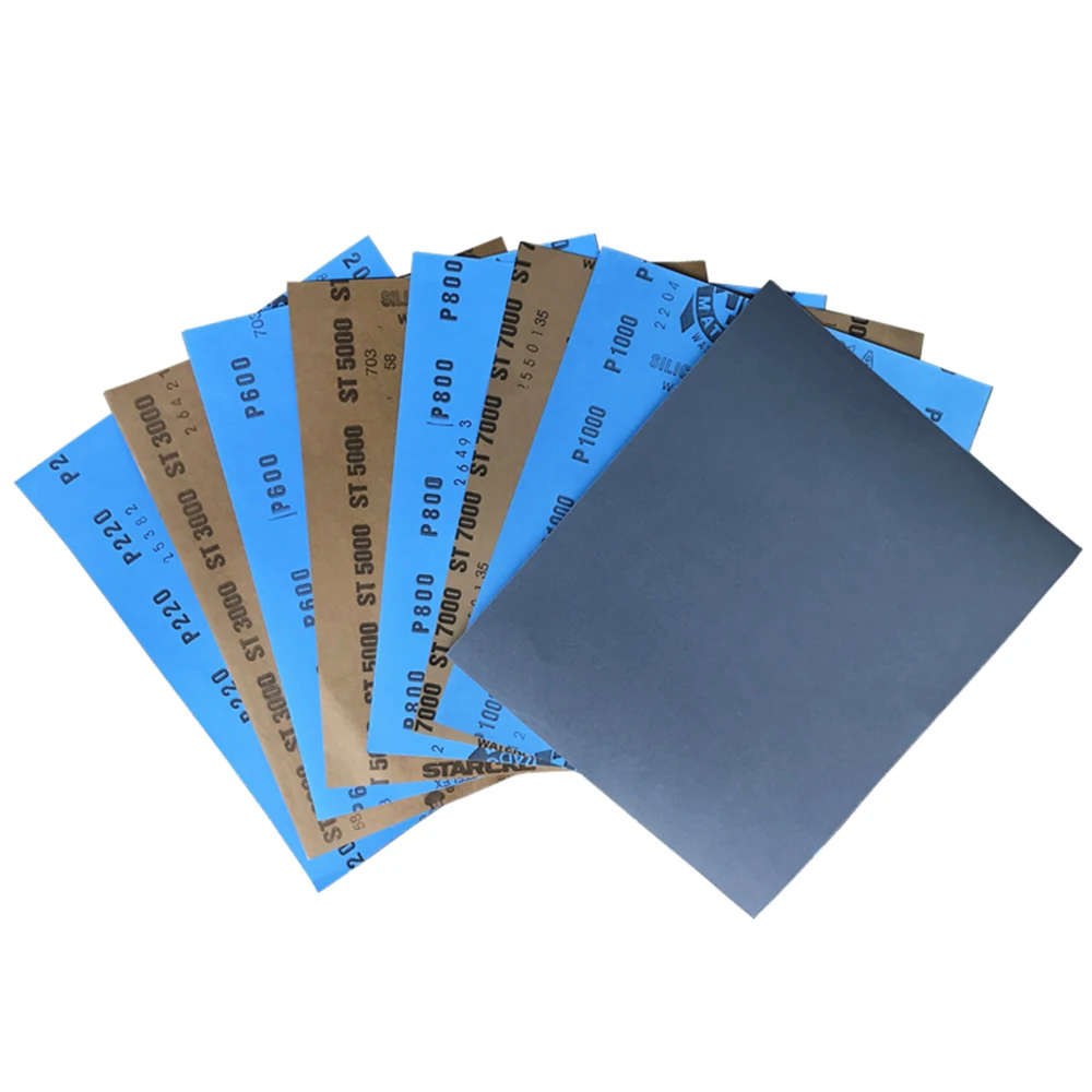 

1/5/10pcs 9'' x 11'' Wet Dry Sandpaper Sheets Abrasive Sanding Paper 220-10000 Grit Mixed