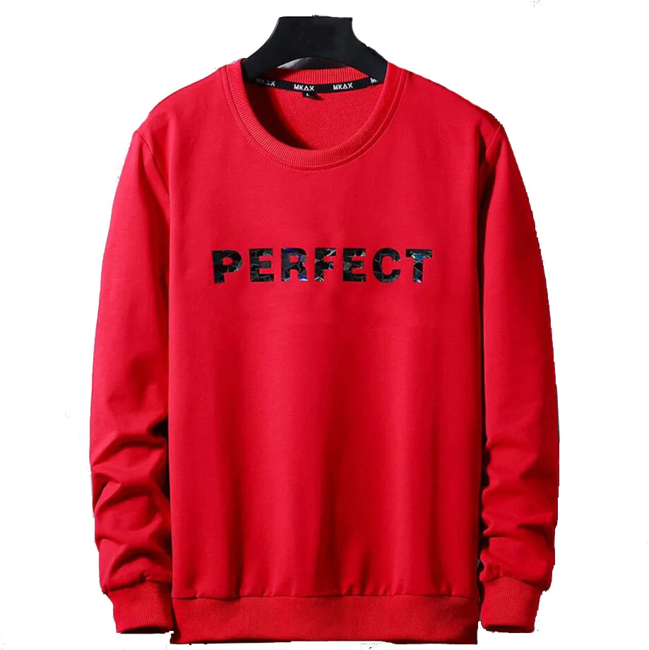 Plus size 6XL 7XL 8XL spring tshirt for men long sleeve cotton tees streetwear oversize loose Red t-shirt 140KG 150KG 58