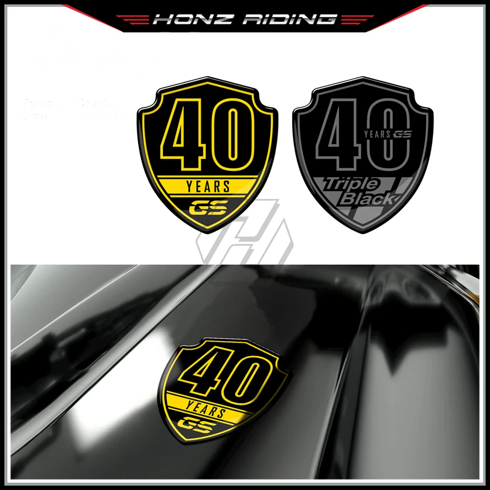 

For BMW Motorrad F750GS F850GS R1200GS R1250GS Shield Declas 3D Resin 40 Years GS Sticker