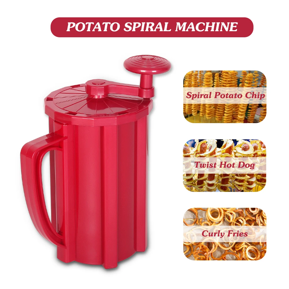 ITOP Twisted Potato Spiral Cutter,ABS Plastic Commercial Manual Tonardo Potato Slicer Carrot Cutting Machine