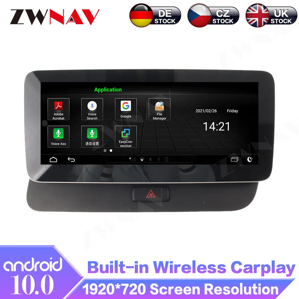 8+128GB Android 10 For Audi Q5 2009-2016 Car GPS Navigation Multimedia Player Radio 4G LTE DSP Carplay Auto IPS Touch Screen DSP