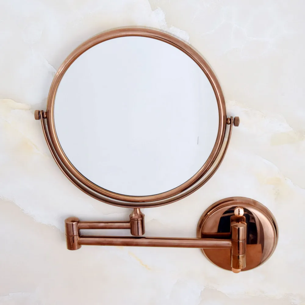 

Bath Mirrors 8 Inch 3X 1X Magnification Makeup Mirror Double Sided Makeup Mirror Desktop Women Mirror Wall Rose Gold aba637