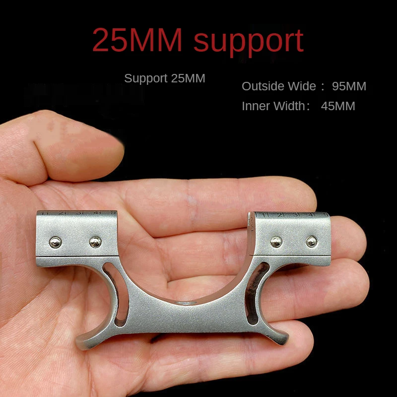 Double screws 25 support head stainless steel fast pressure bow head slingshot accessories Flat rubber band Catapult accessories