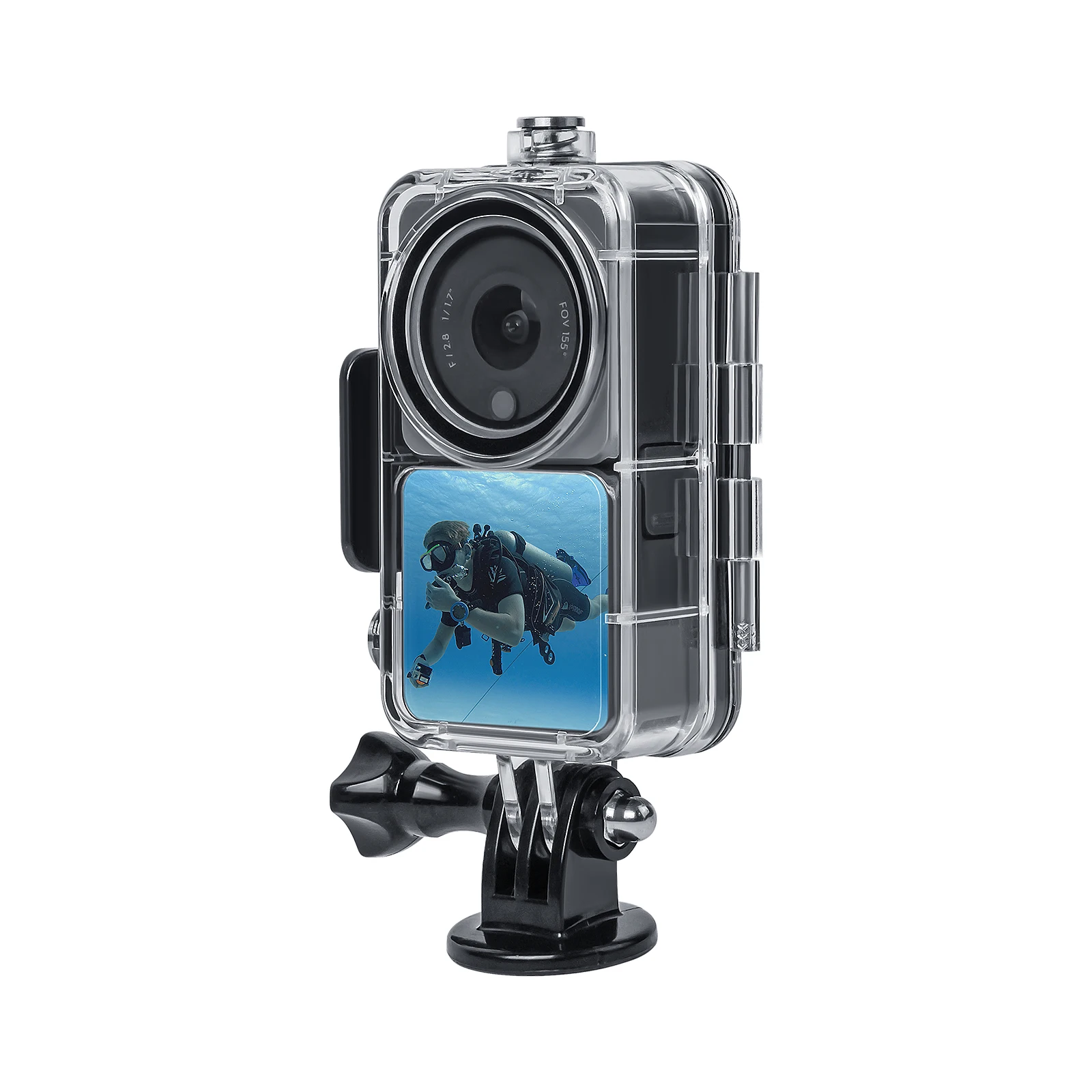 NEW DJI Action 2 Waterproof Case Diving Shell 45m Housing Cover Dual Screen Set FOR DJI Osmo Action 2 Sports Camera Accessories