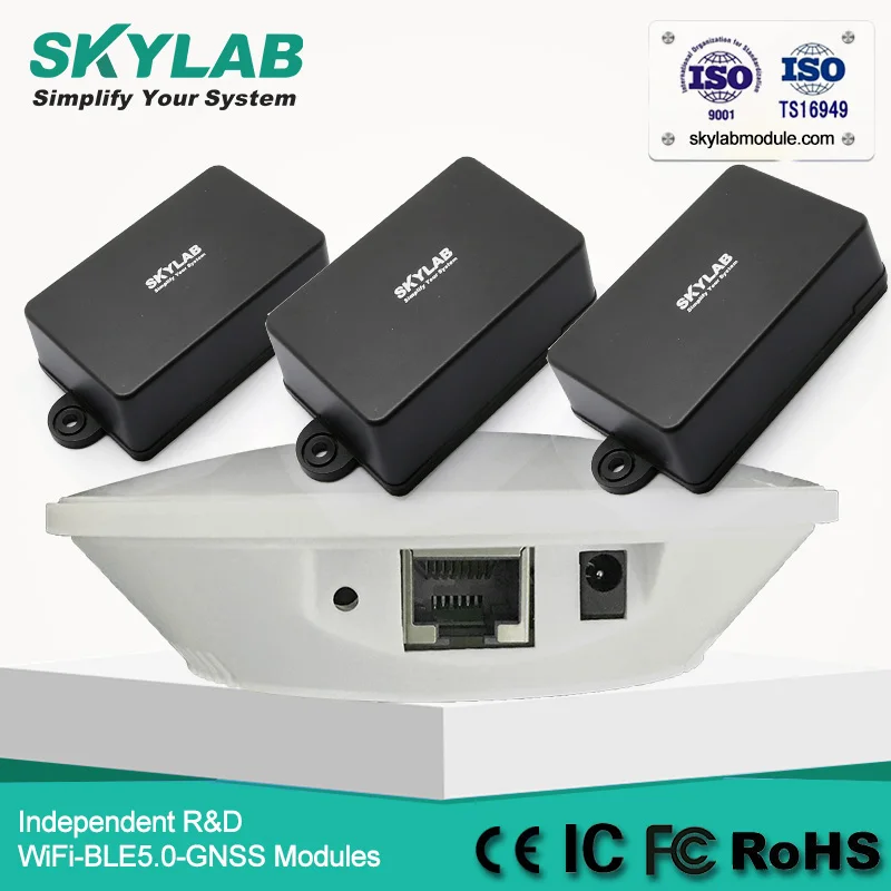 SKYLAB TD05A industrial ble 5.0/4.2 rtls zigbee gateway,wifi gsm gateway dongle,ble gateway poe with PA for monitoring the pump