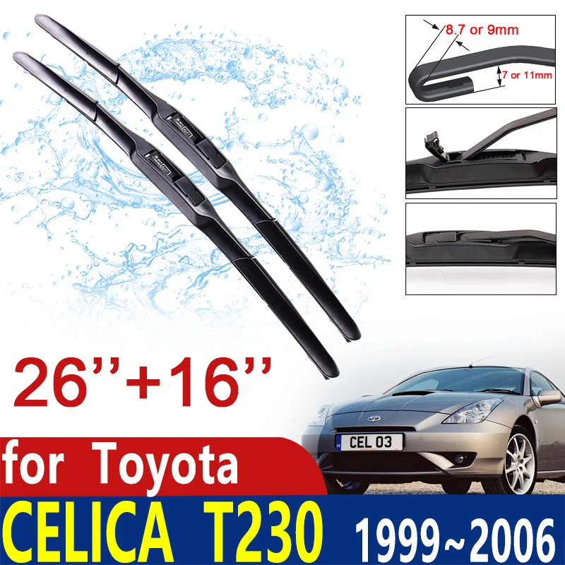 

for Toyota Celica T230 1999~2006 Windscreen Windshield Wipers Car Wiper Blade Car Accessories 2000 2001 2002 2003 2004 2005