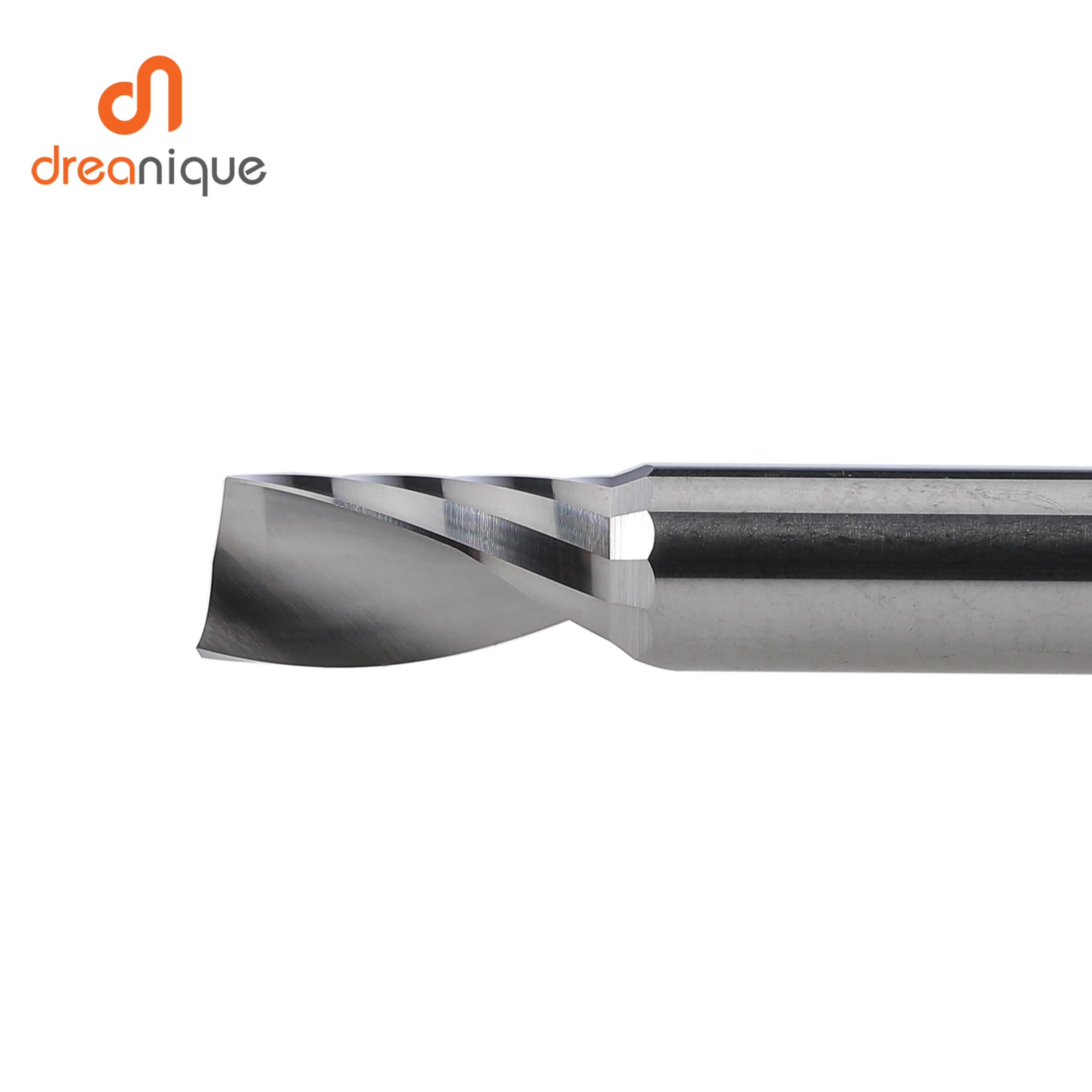 1pc AAAAA single flute spiral end mill 3.175 shank spirale mulino in alluminio CNC 3D incisione intaglio bit per la lavorazione del legno taglio