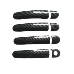 Suitable For Volkswagen VW Golf 5 MK5 V Rabbit 1K Accessories Door Handle Cover Trim Plastic Imitation Carbon Fiber