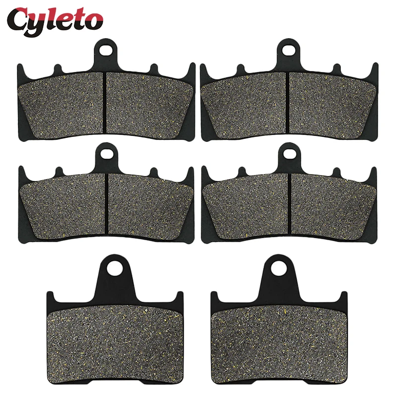 Cyleto Motorcycle Front and Rear Brake Pads for Suzuki GSXR 1000 GSXR1000 K1 / K2 2001 2002 GSX 1400 GSX1400 2001- 2007