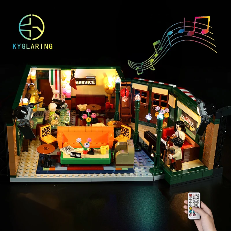 

Kyglaring Led Lighting Set DIY Toys for Ideas 21319 Series Central Perk Blocks Building