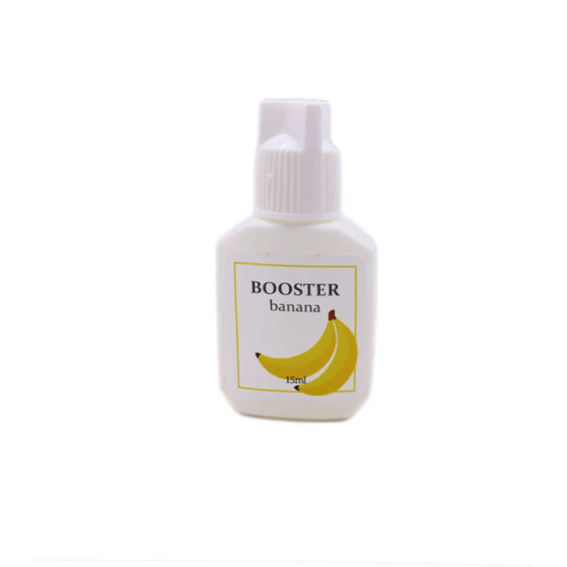 10 Bottles Booster Banana Glue for Eyelashes Extension 15ml Korea Banana Primer Clear Lash Adhesive Makeup Tools Wholesale Shop