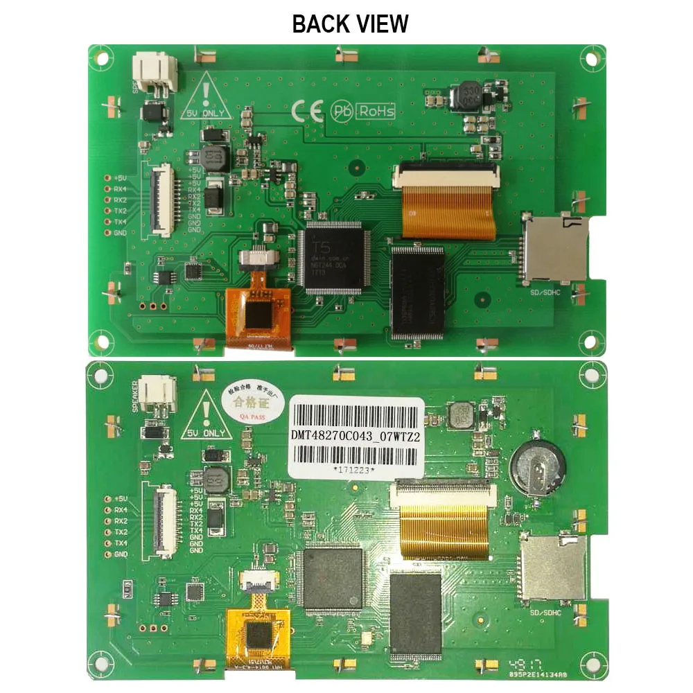 Imagem -03 - Dwin-painel Capacitivo do Tela Táctil Exposição de Hmi Tela do Módulo do Lcd Dmt48270c043b 07wtz1 Dmt48270c043 _ 07wtz2 43 Rtc 480x272