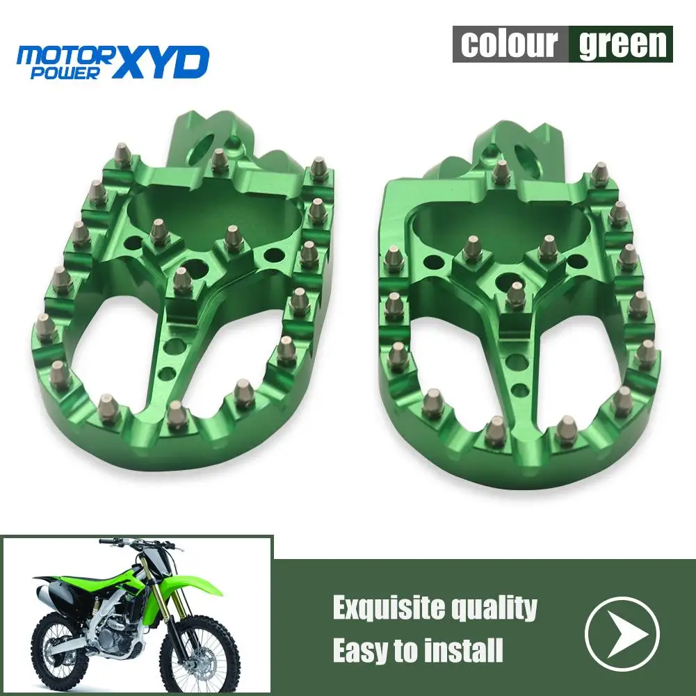 

Мотоциклетные подножки без этикетки, колышки для ног Kawasaki KX250F KX250 KX450F KX450 KLX450R KX250X KX450X, аксессуары