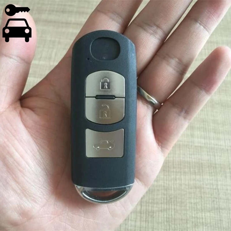 

3 Buttons Car Keyless Smart Remote Key 433mhz with ID49 Chip for MAZDA M6 Atenza New Remote Key with Key Blade and Logo